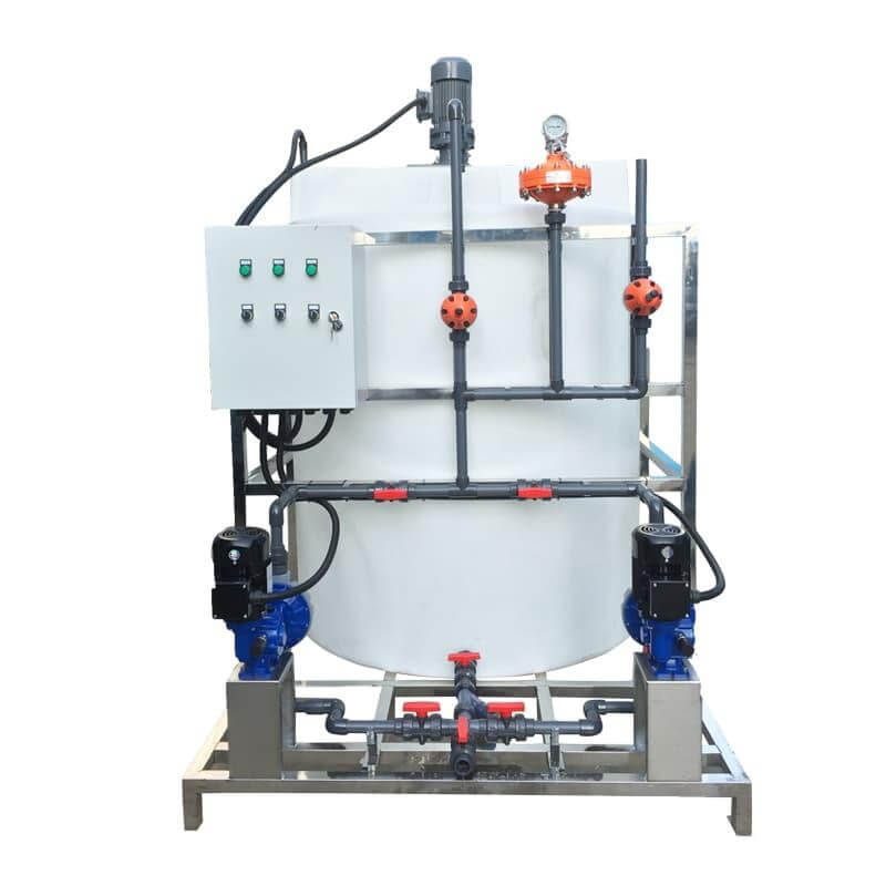 Water monitoring dashboard with automated chemical dosing and live alerts